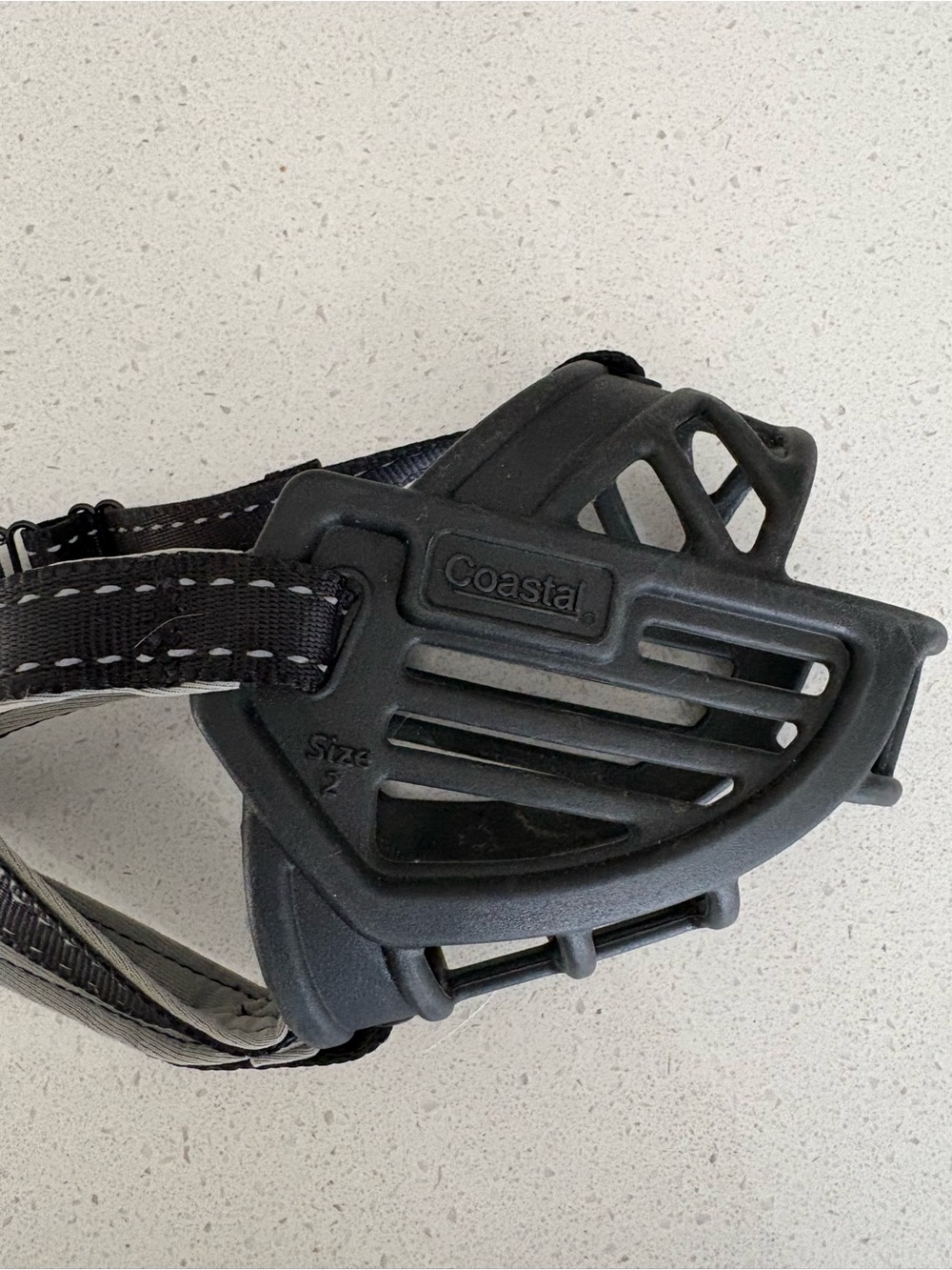 Coastal Black Dog Muzzle with Adjustable Straps Size 2 - Picture 2 of 5